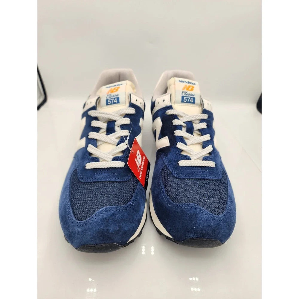 New Balance 574 Classics Navy Blue White Red U574VPN Mens 9.5 Womens 11